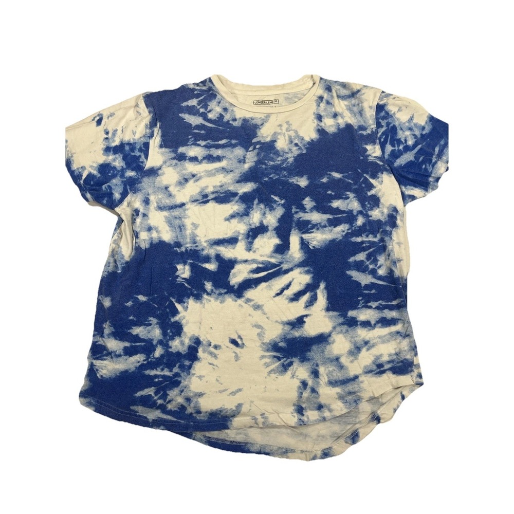 Men's Medium Carbon Longer Length blue with white tie-dye